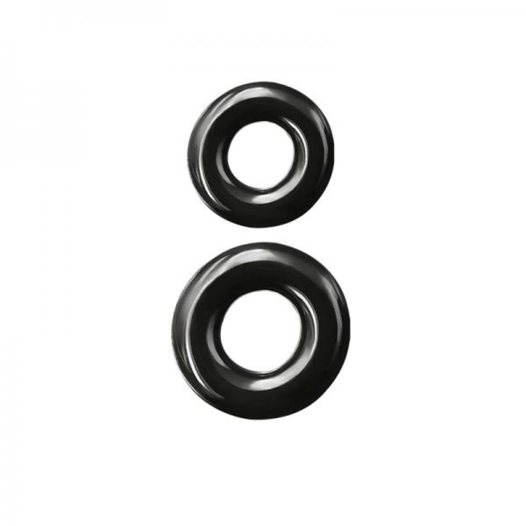 Renegade Double Stack Black Penis Rings