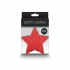 Pretty Pasties Glitter Stars Red/Silver - 2 Pair