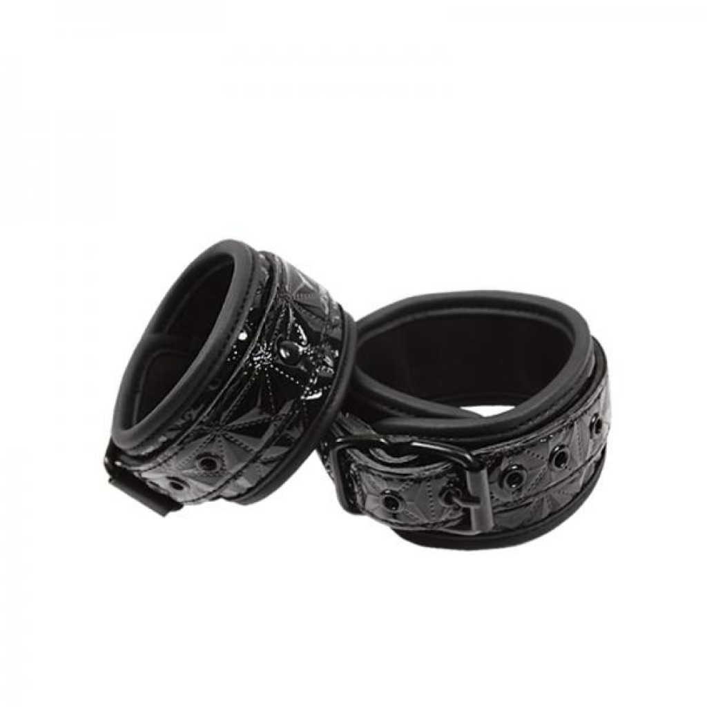 Sinful Black Wrist Cuffs - Affordable Kink