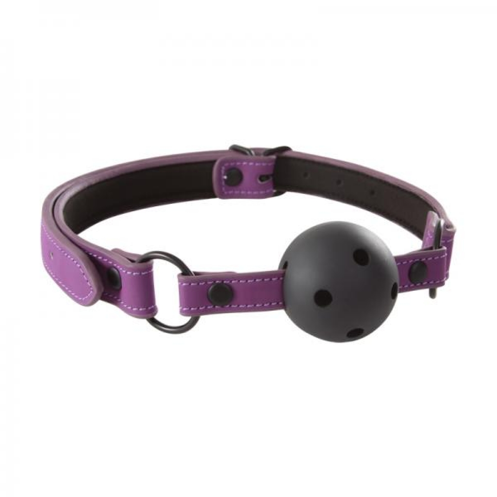 Lust Bondage Ball Gag Purple – Enhance Your Kinky Play