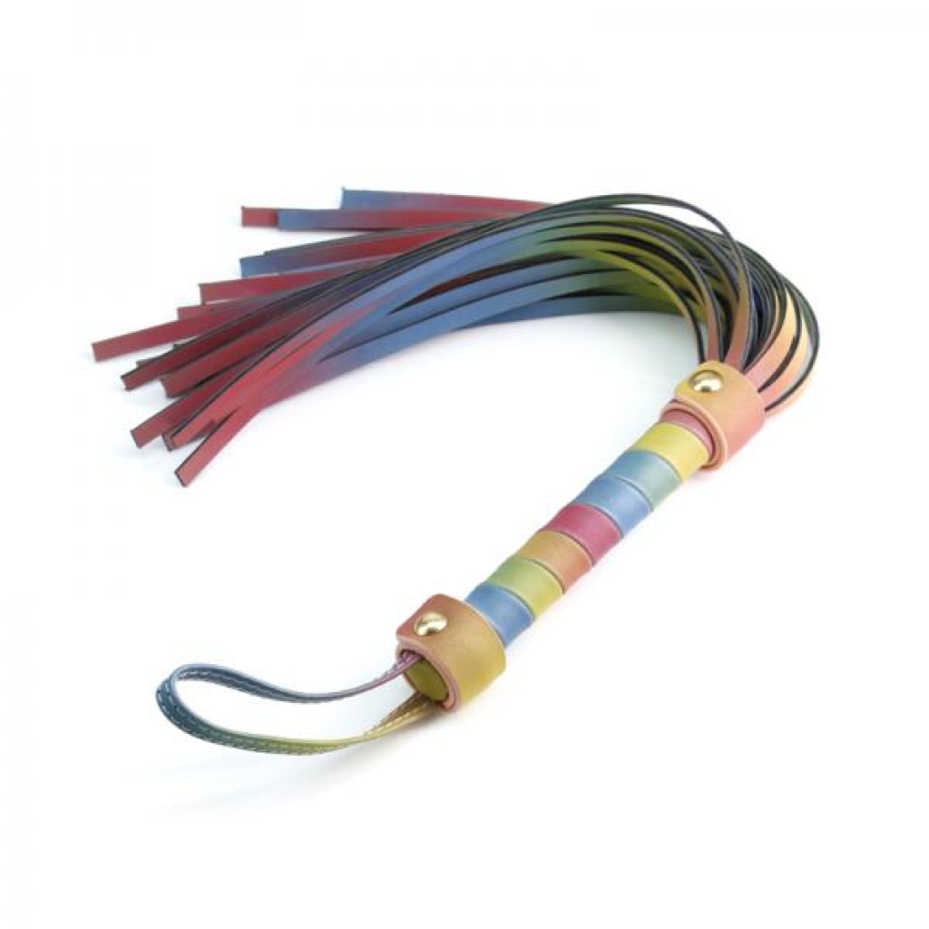 Spectra Bondage Flogger Rainbow: Colorful Sensation Play