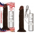 All American Whopper Vibrating Dildo - Brown