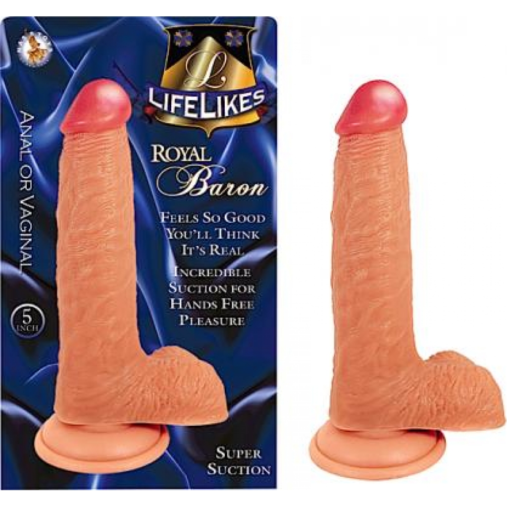 Lifelike Royal Baron Dildo - 5 Inches