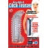 Studded Penis Teaser Penis Extension with Bullet Vibrator Clear