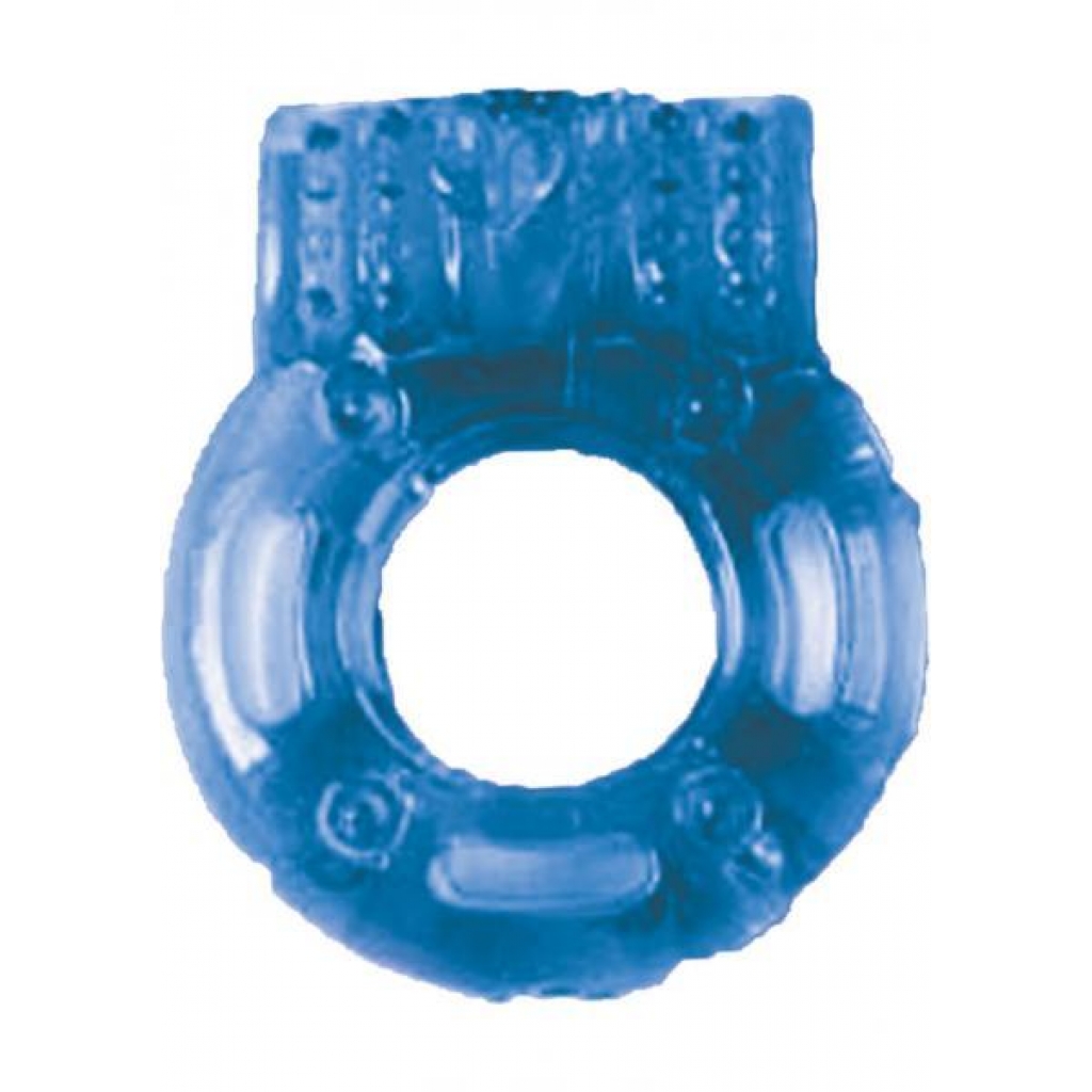 Macho Vibrating C-ring - Blue