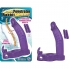 Double Penetrator Rabbit C Ring - Purple