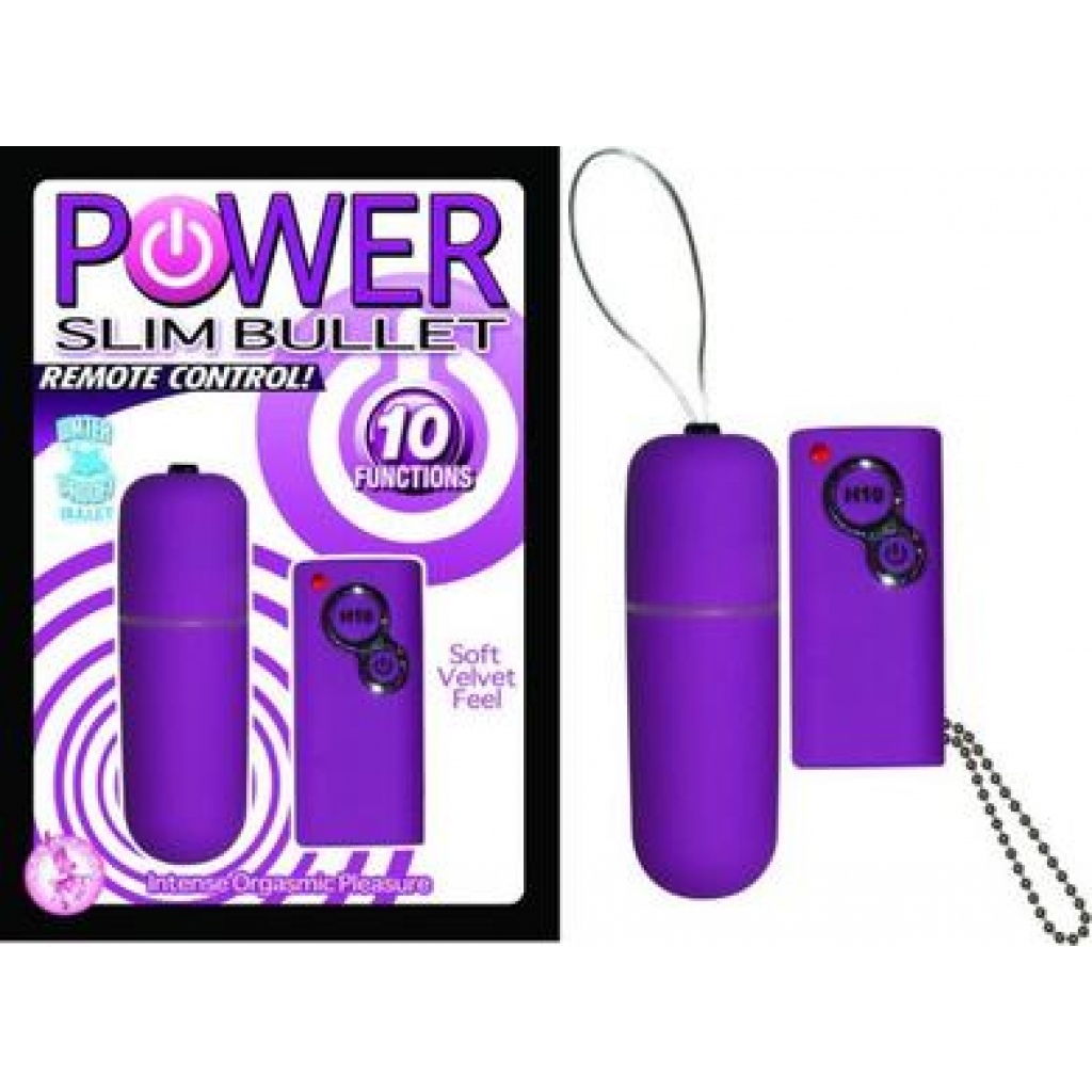 Power Slim Bullet Remote Control - Purple