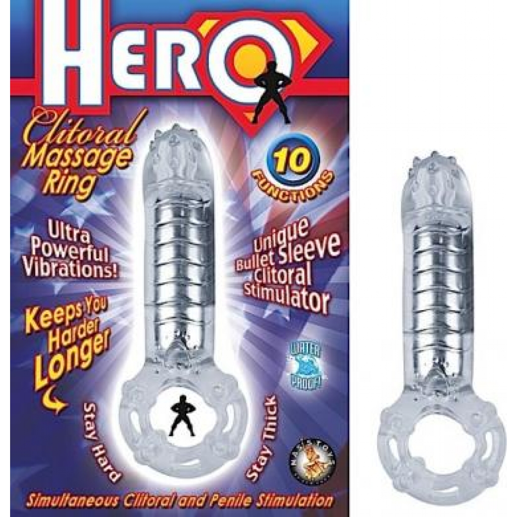 Hero Penisring and Clit Massager - Clear