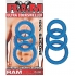 Ram Ultra Penissweller Silicone C Rings Blue