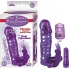 Clit Tickler Penis Extender Vibrating Sleeve - Purple