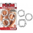 Beaded C Rings Clear 3 Pack