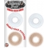 Mack Tuff Ribbed Penis Rings - Clear/Smoke 2 Pack