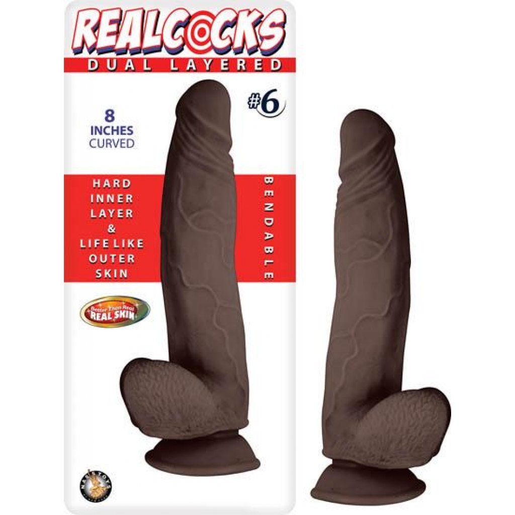 Realpeniss Dual Layered #6 Dark - Realistic Dildo