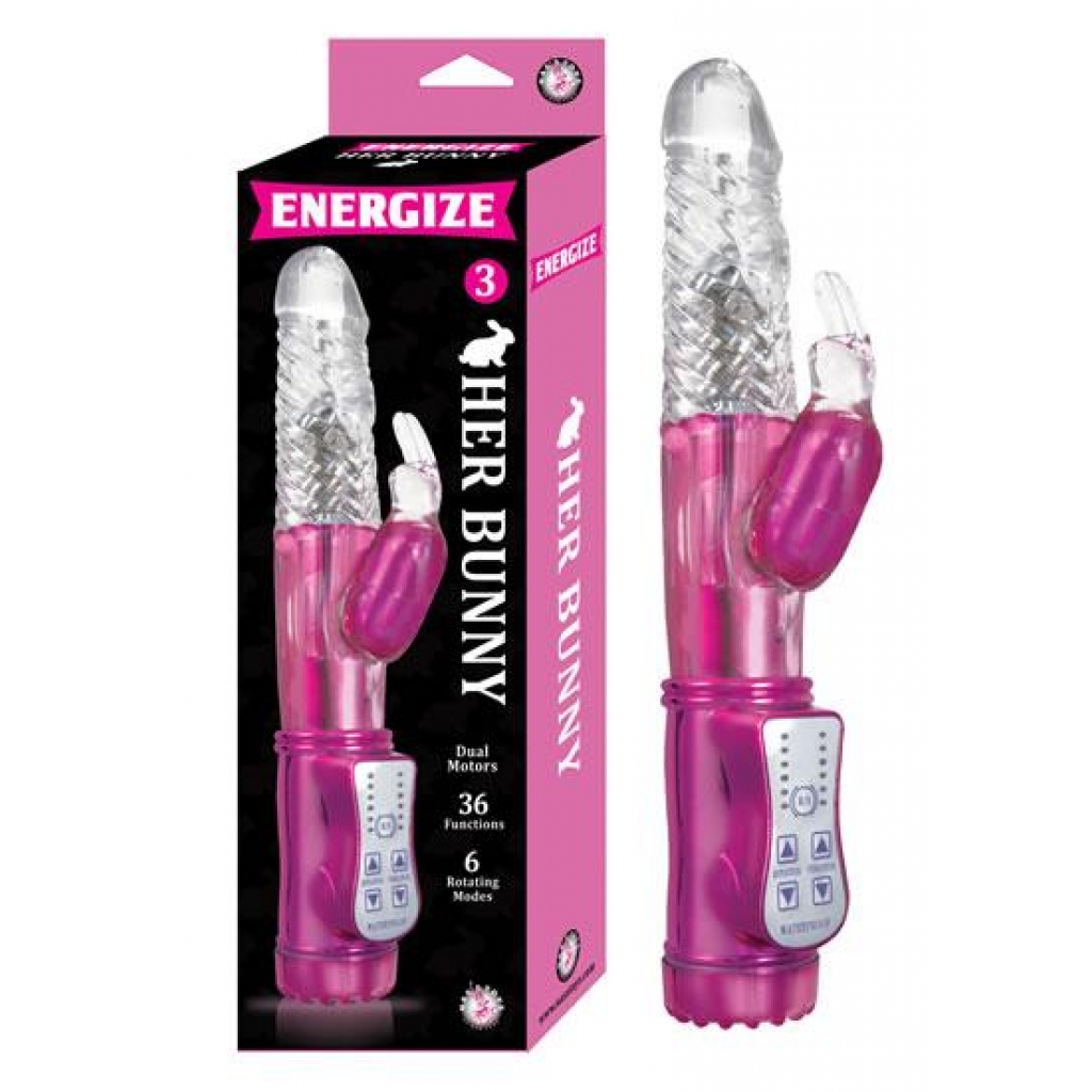 Energize Her Bunny 3 - Vibrating Rabbit Vibrator in Pink