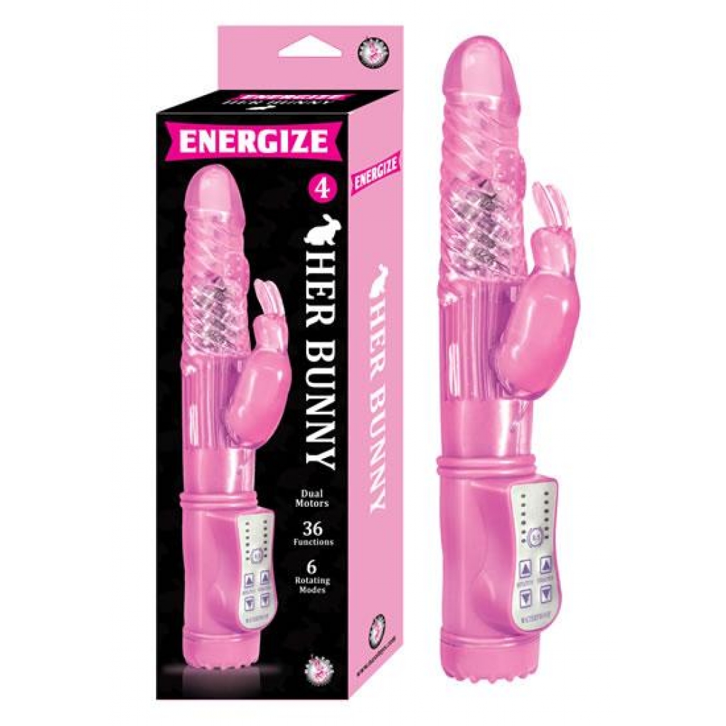 Energize Her Bunny 4 Rabbit Vibrator - Pink