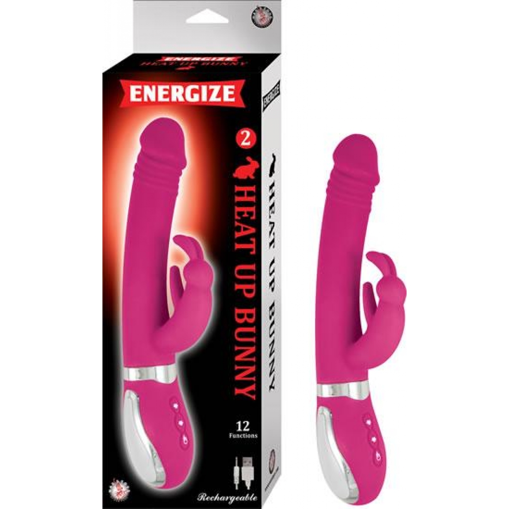 Energize Heat Up Bunny 2 Pink Rabbit Vibrator