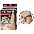 Natural Realskin Squirting Penis 8 inches Beige Harness