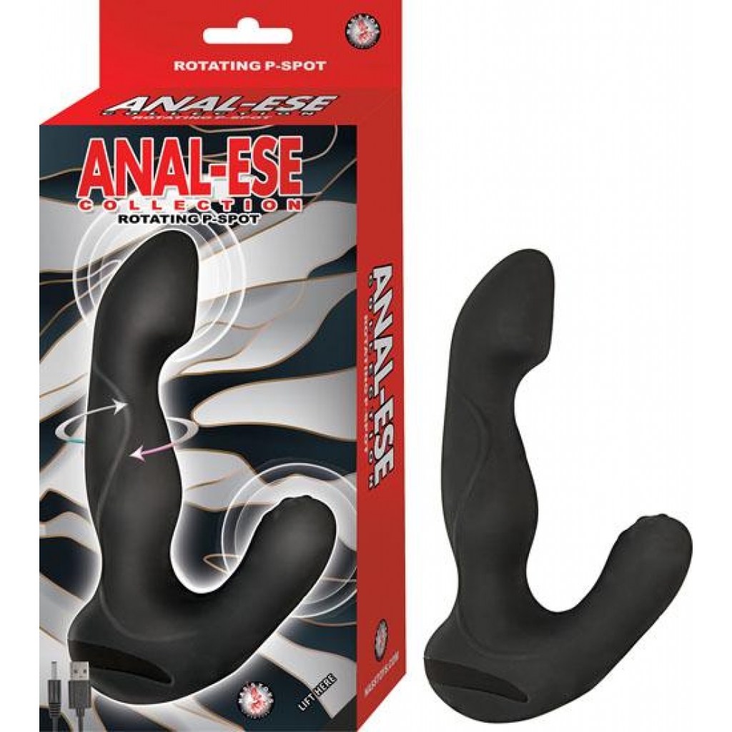 Anal Ese Rotating P-Spot Vibe - Black