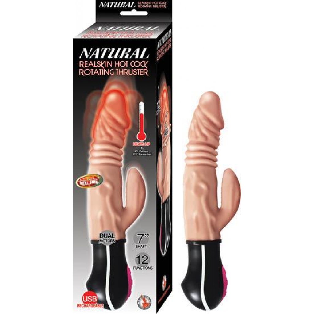 Natural Realskin Hot Penis Rotating Thruster