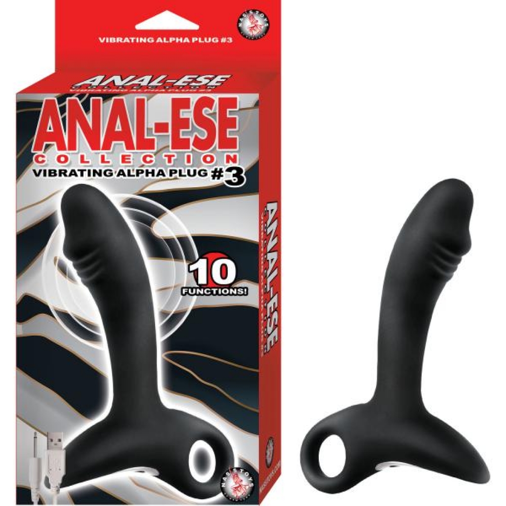 Anal-ese Collection Vibrating Alpha Plug #3 - Perfect for Exploration