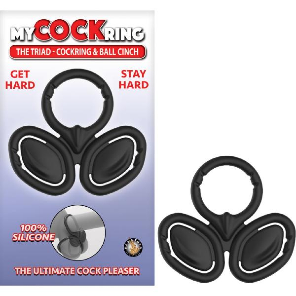 My Penisring The Triad Penis Ring & Ball Cinch Black