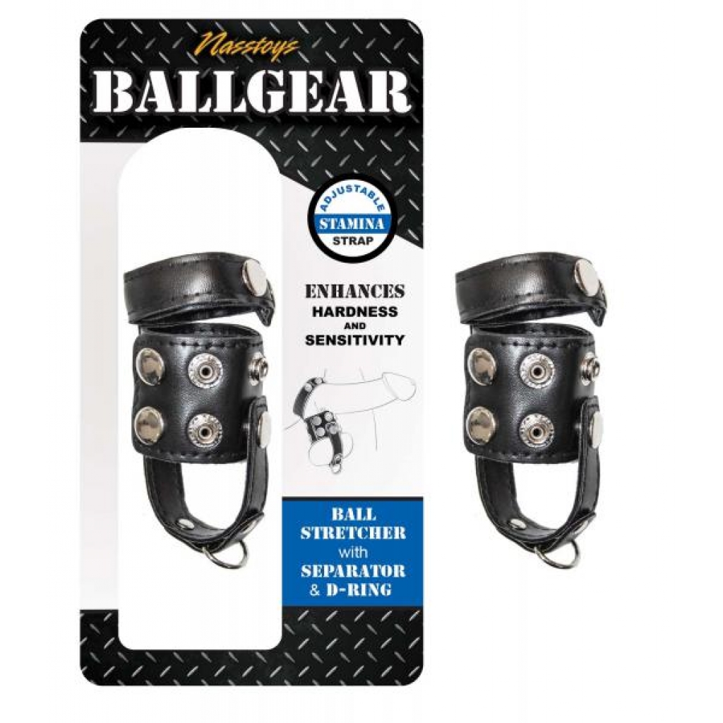 Ballgear Ball Stretcher with Separator & D-ring - Black