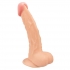 Hero 8 Inch Curved Penis - Realistic White