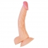 Hero 8 Inch Curved Penis - Realistic White