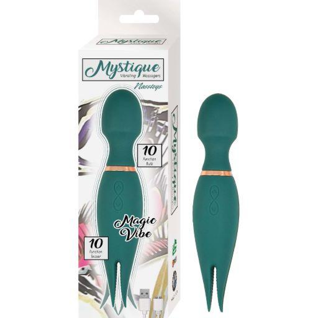 Mystique Vibrating Magic Wand Green