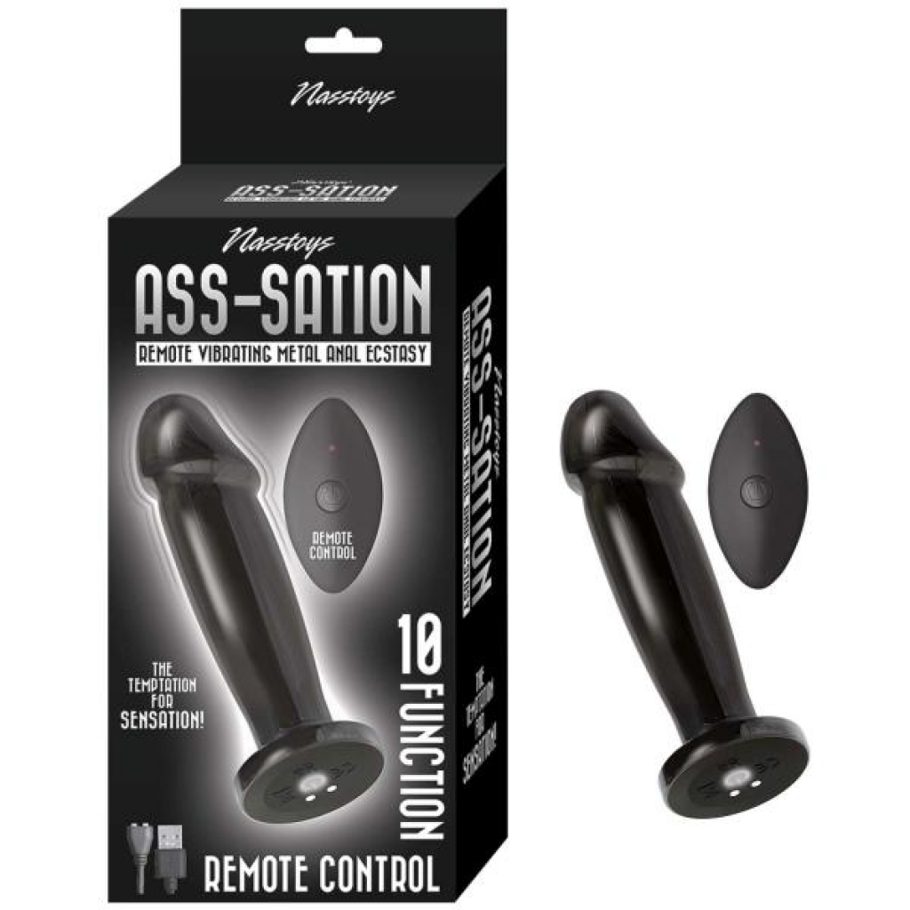 Ass-sation Remote Vibrating Metal Anal Ecstasy - Black