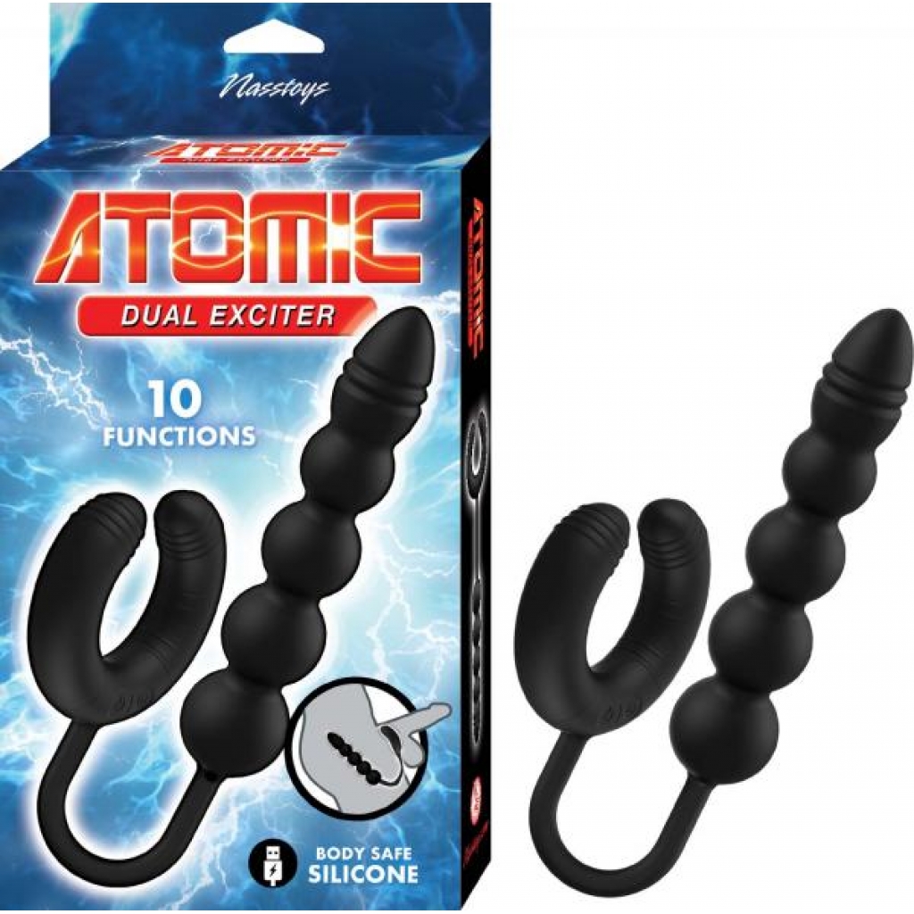 Atomic Dual Exciter Anal Toy - Black