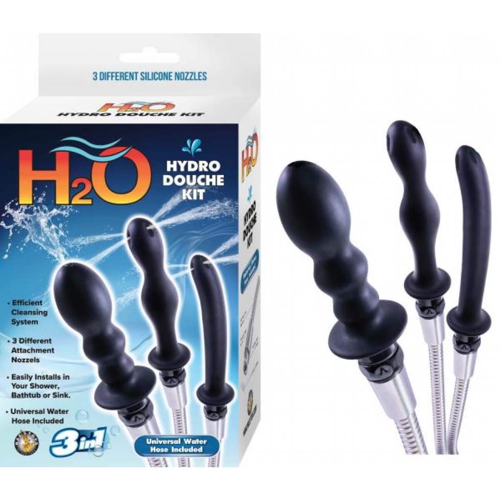 H2O Hydro Douche Kit Black - Nasstoys