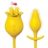 Clit-tastic Tulip Finger Massager & Plug - Yellow