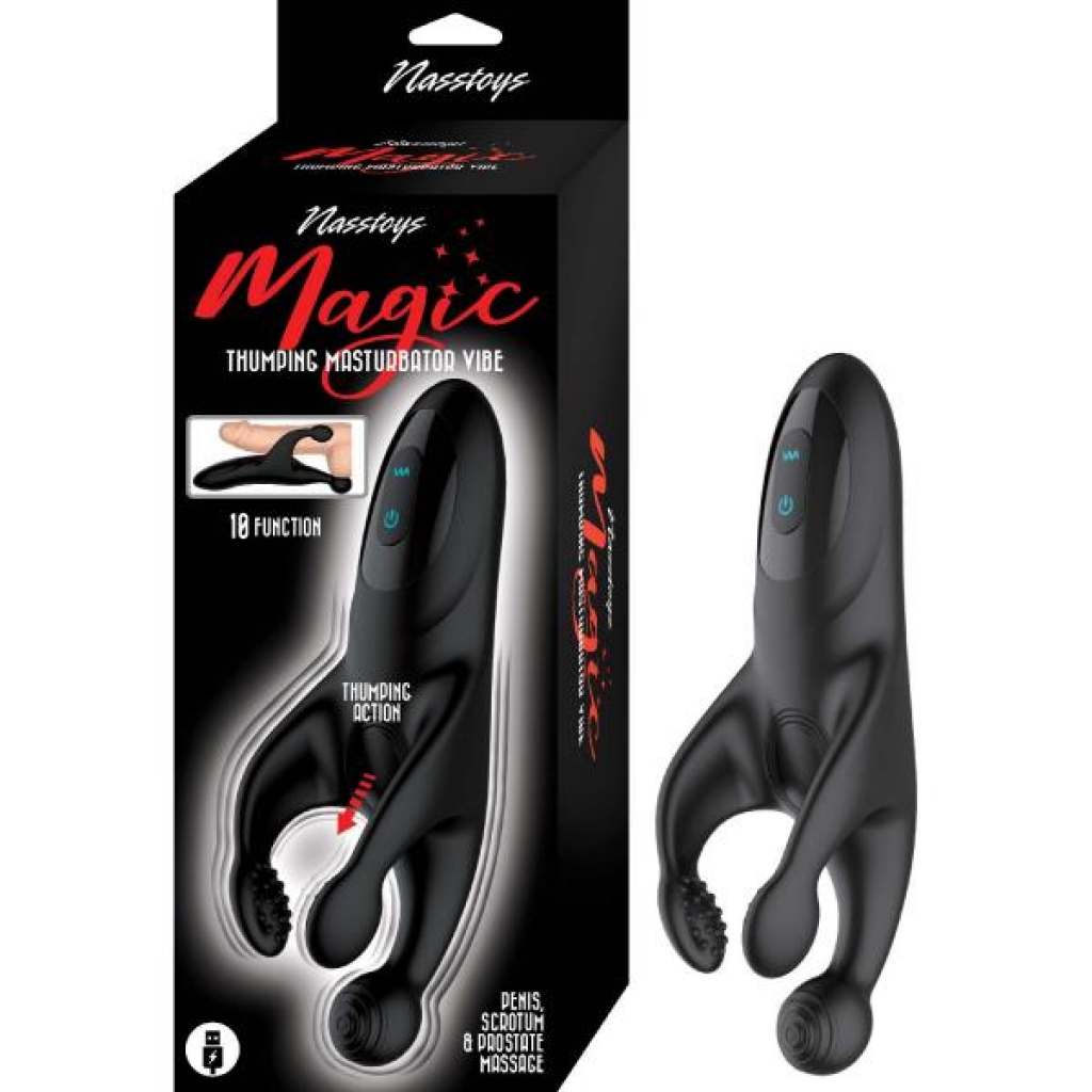 Magic Thumping Masturbator - Black