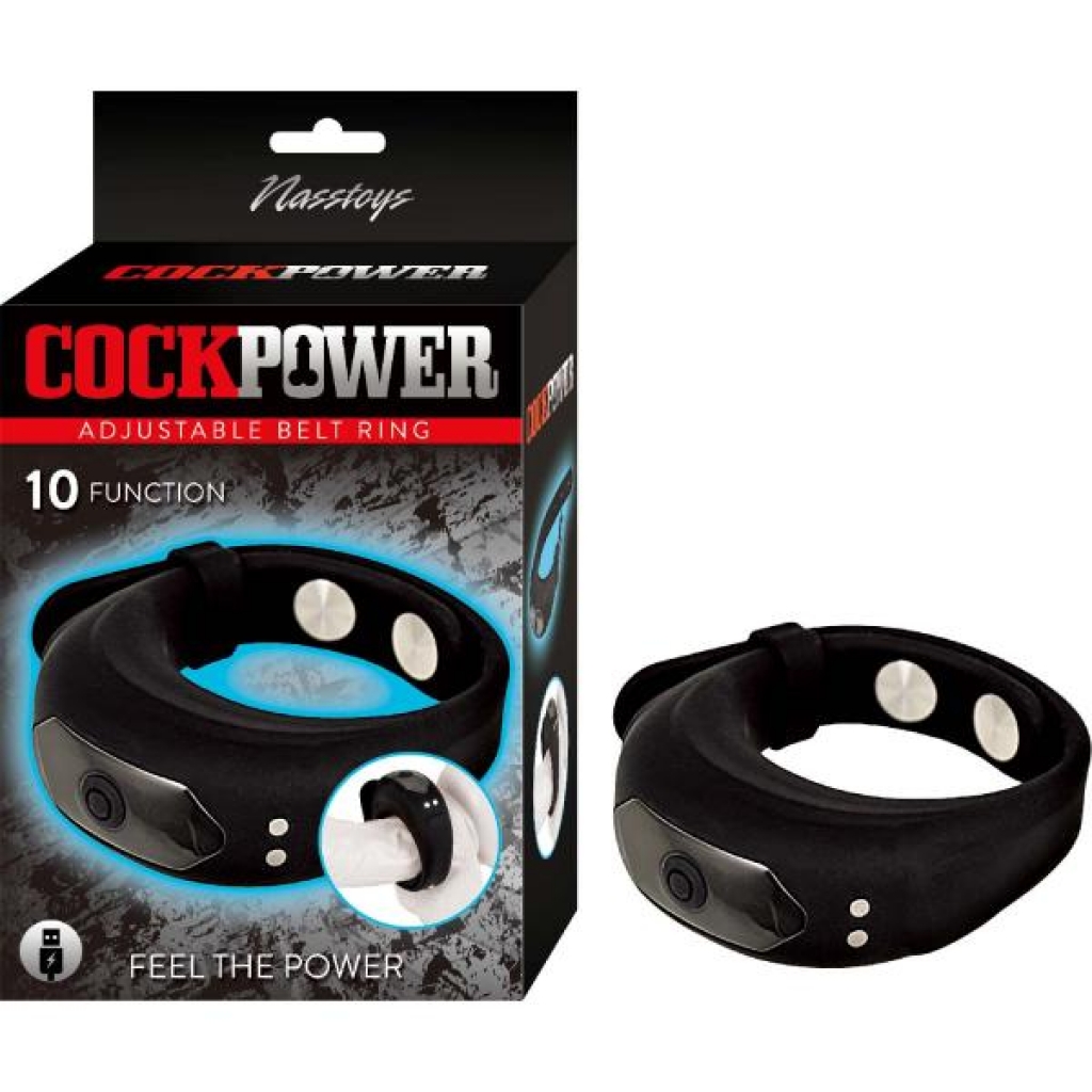 Penispower Adjustable Belt Ring - Black