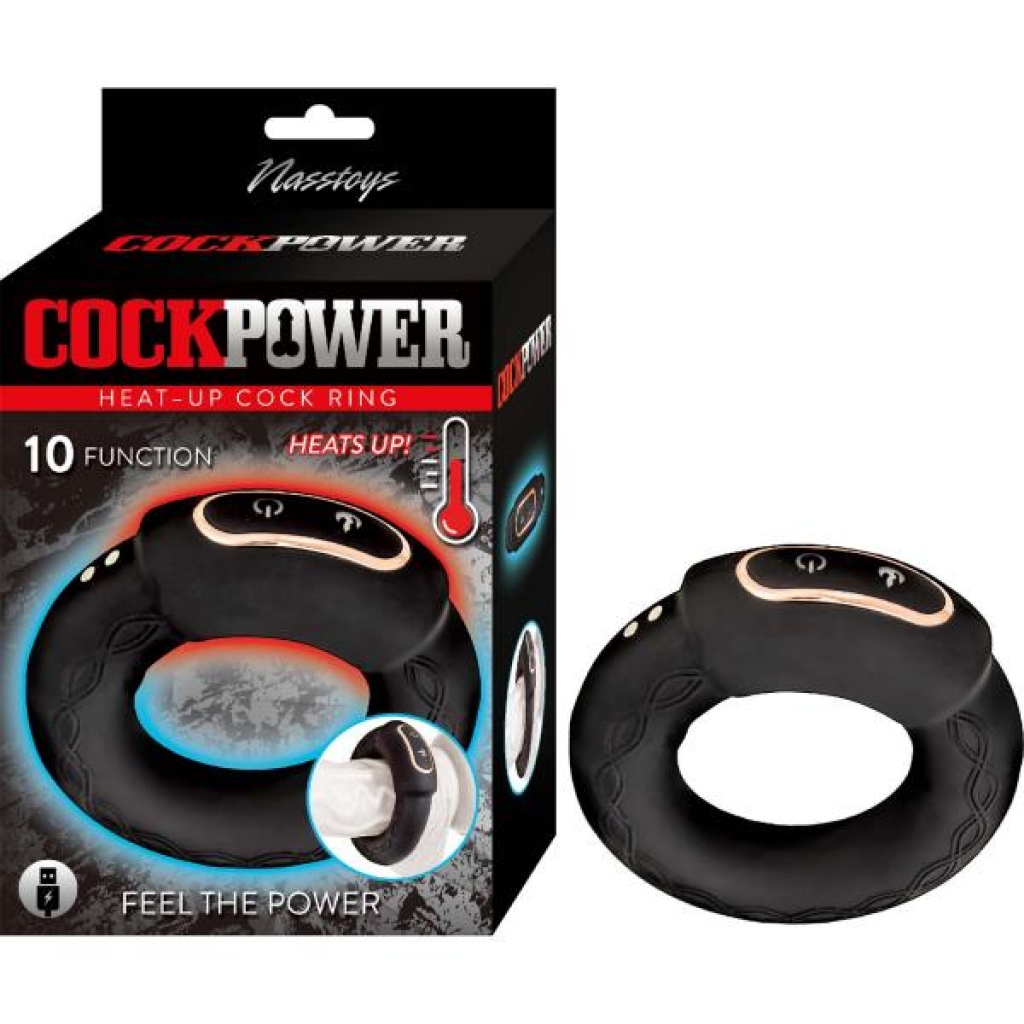 Penispower Heat Up Penis Ring - Black