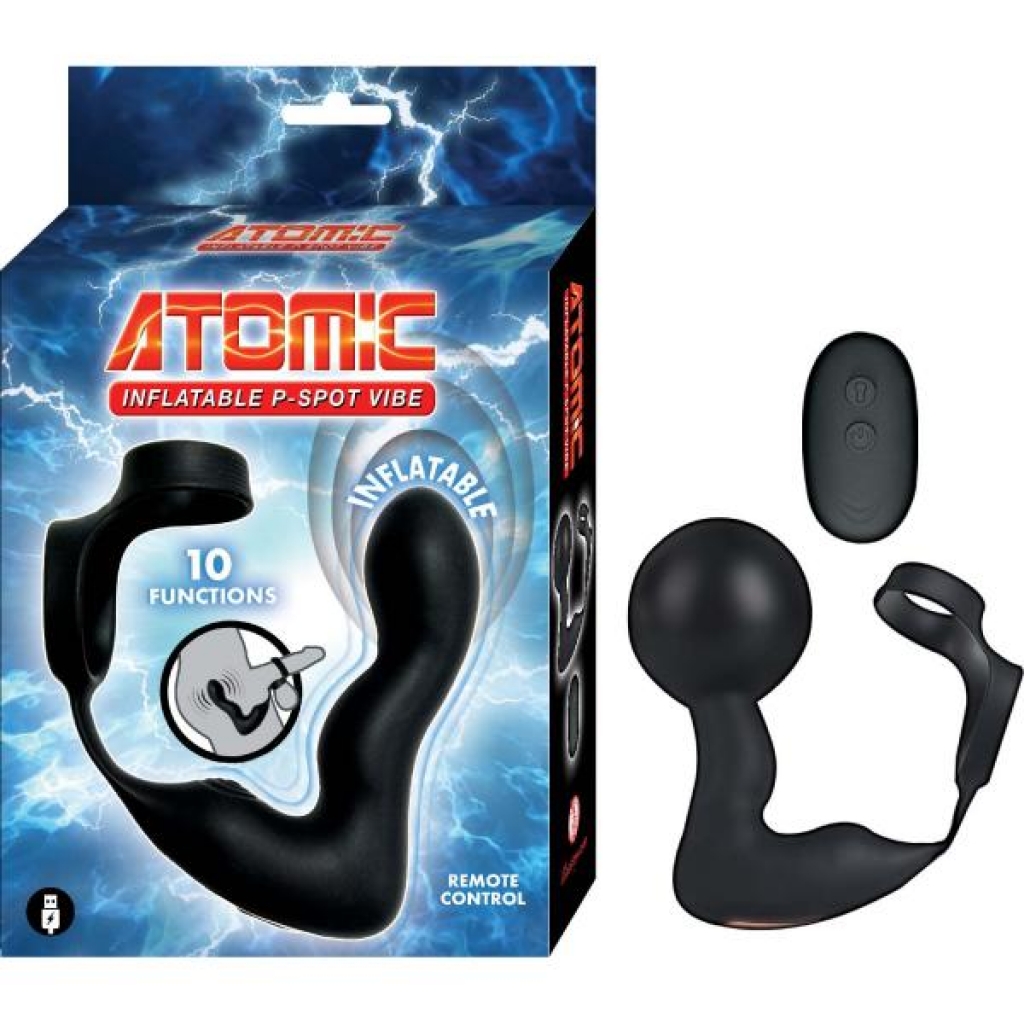 Atomic Inflatable P-spot Vibe Black - Versatile Pleasure