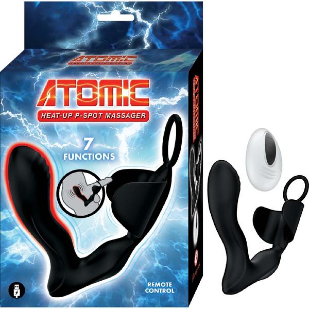 Atomic Heat-up P-Spot Massager - Black