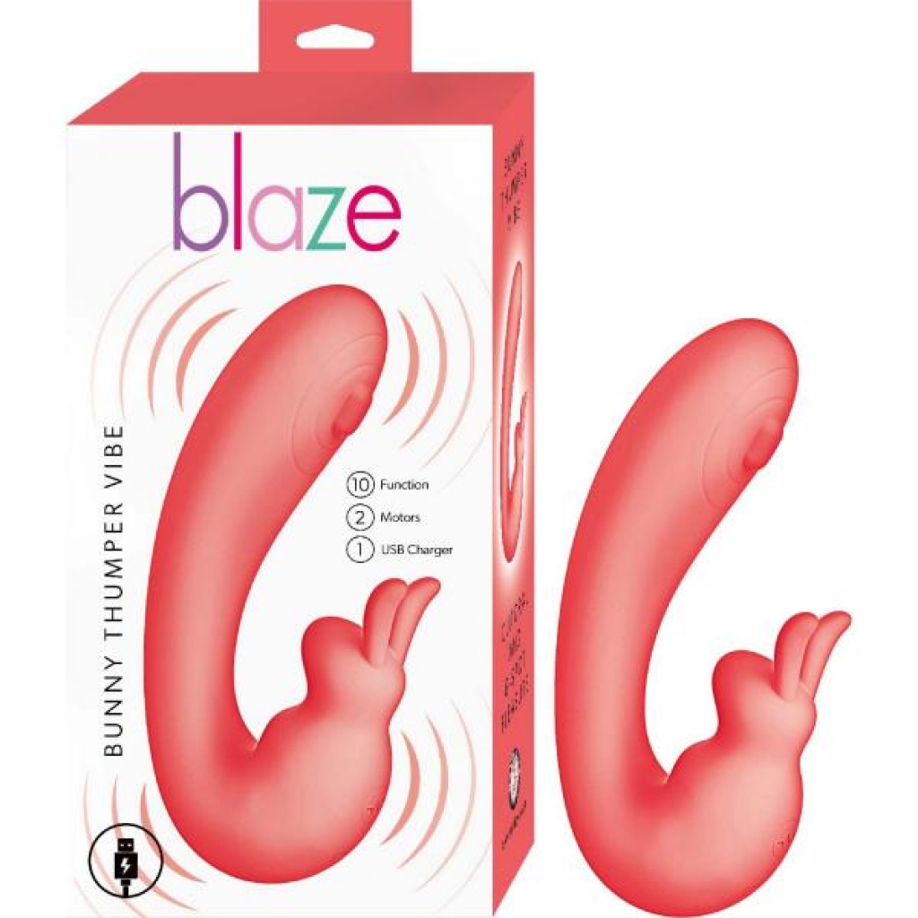 Blaze Bunny Thumper Coral - Dual Stimulator