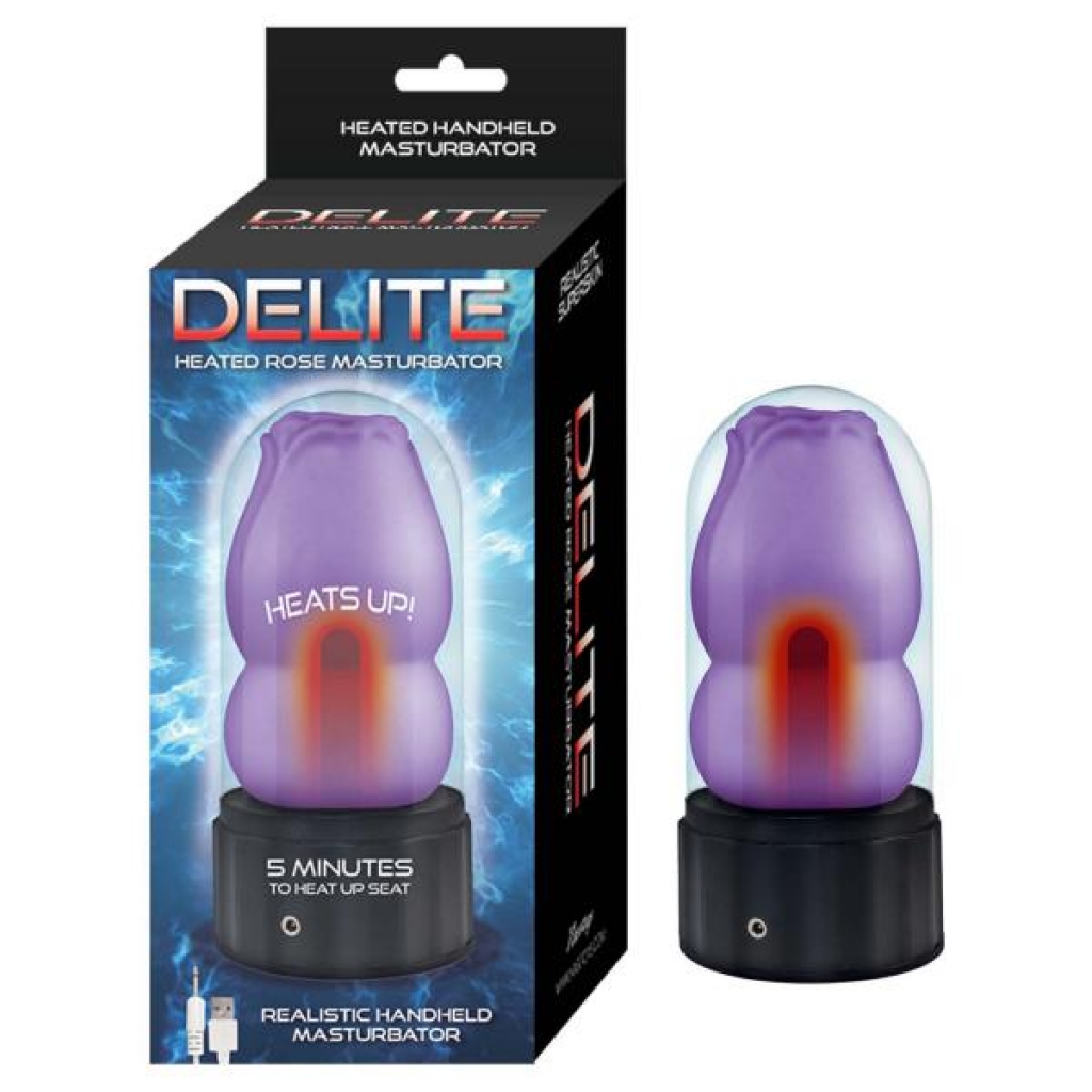 Delite Heated Rose Masturbator - Realistic Experience