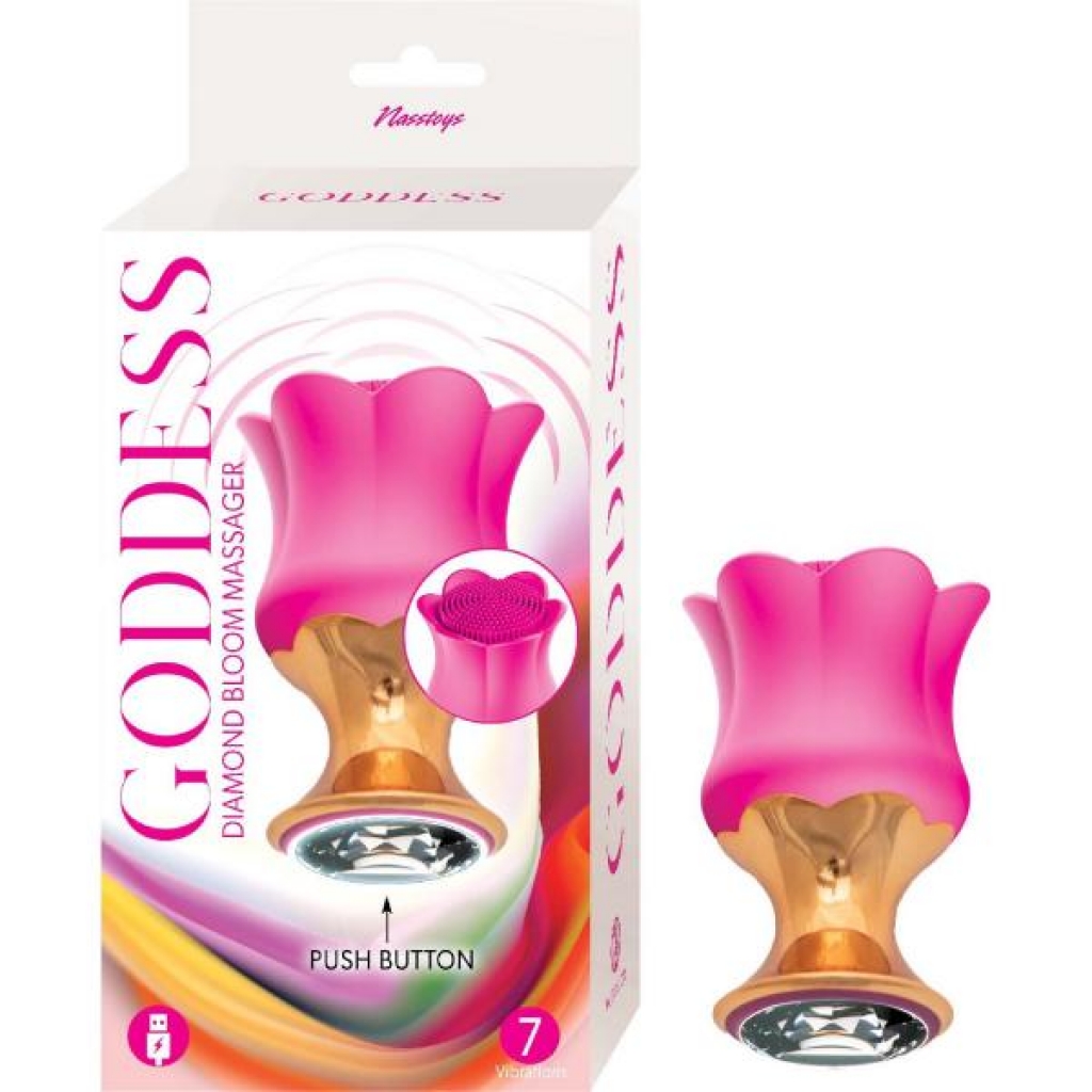 Goddess Diamond Bloom Fuschia Massager