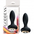 Goddess Diamond Vibrating Plug in Black