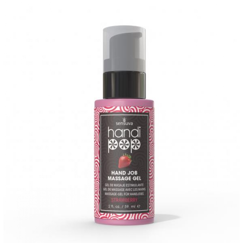 Handipop Edible Massage Gel - Strawberry - 2 Oz