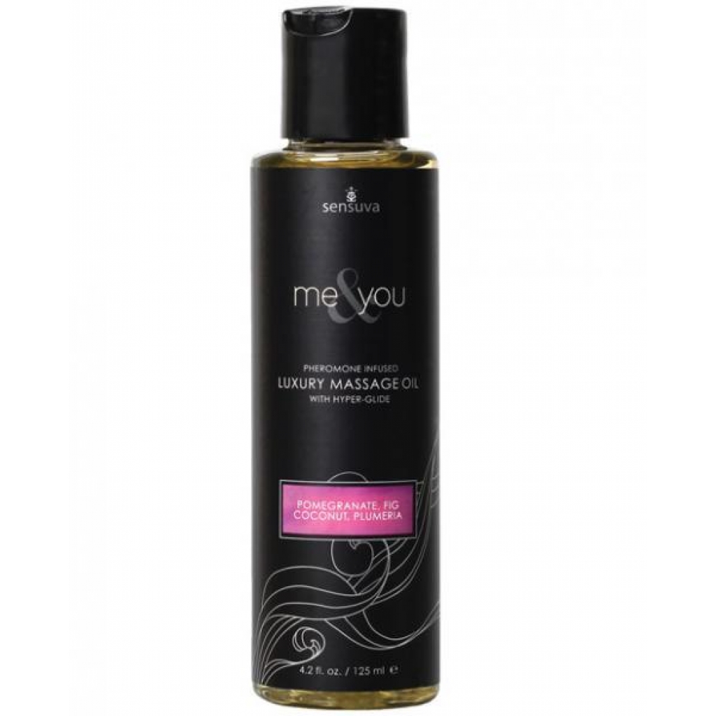 Me & You Massage Oil - Pomegranate, Fig, Coconut, Plumeria - 4.2oz