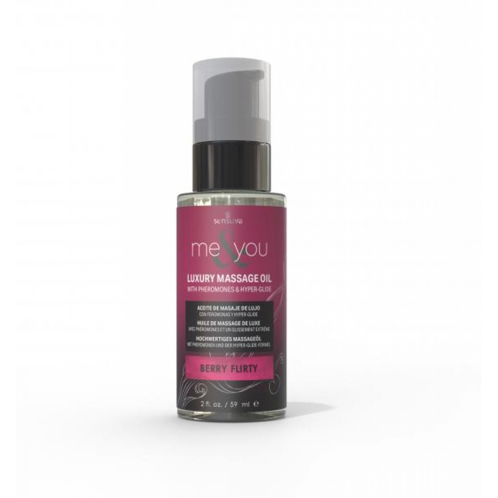 Me & You Massage Oil - Berry Flirty 2 Oz