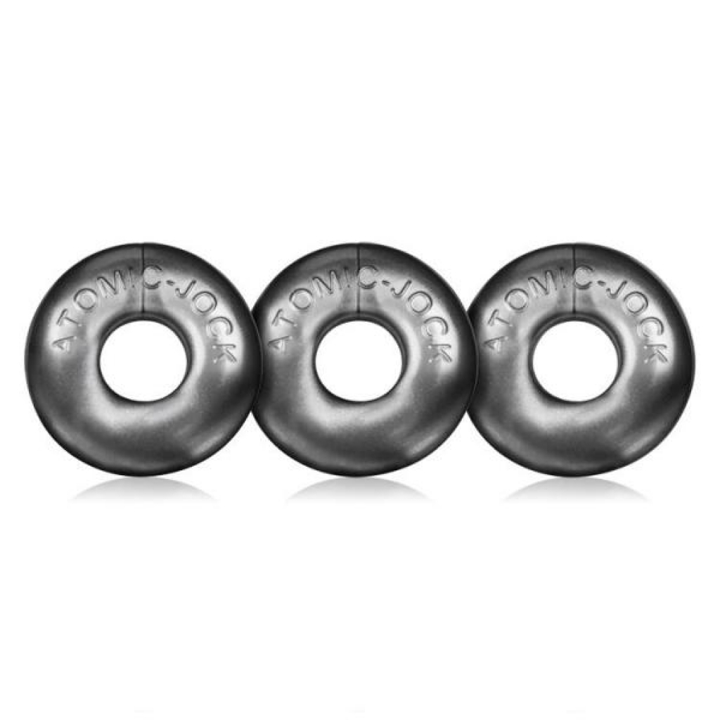 Oxballs Ringer 3 Pack Penis Ring - Steel Silver