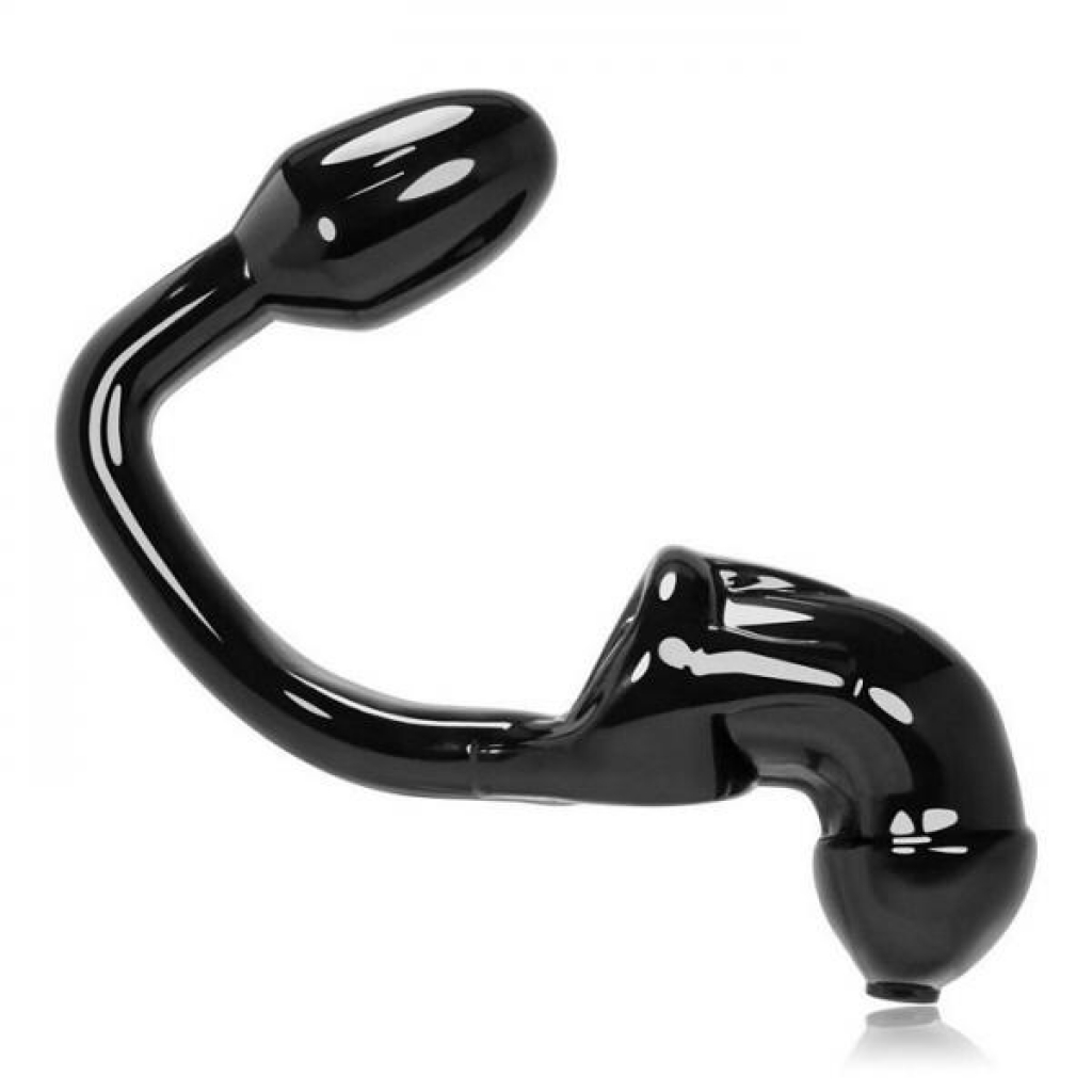 Oxballs Tailpipe Chastity Penislock & Asslock Butt Plug - Black