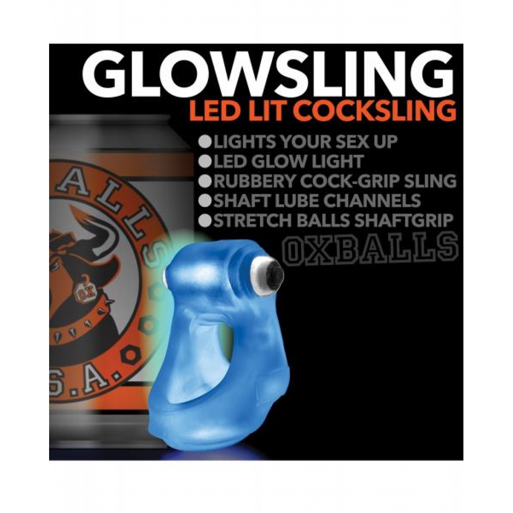 Glowsling Blue Ice - LED Penissling