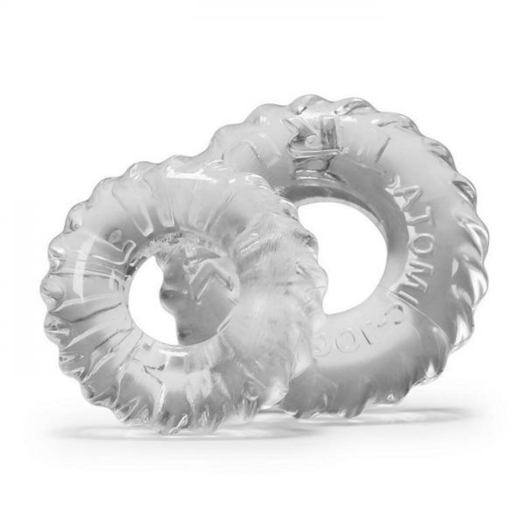 Oxballs Truckt 2 Piece Penis Ring Set - Clear