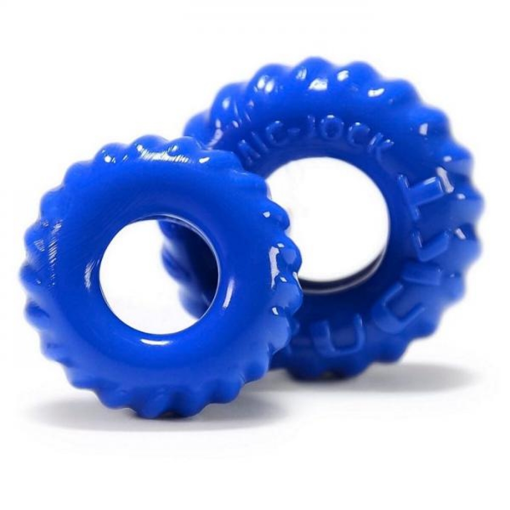 Truckt 2 Piece Penis Ring Set - Police Blue